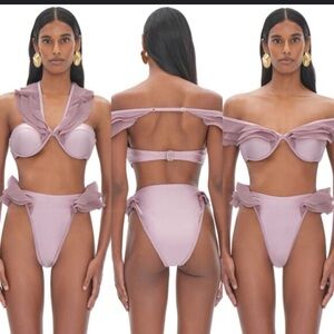 NWOT Andrea Iyamah Salama Bikini Set Dusty